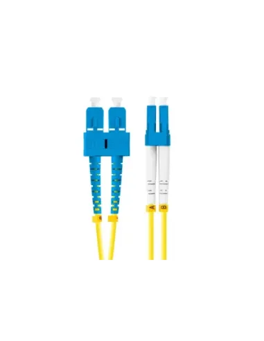 Latiguillo fibra optica sc - upc a lc - upc lanberg 1m mono duplex g657a1 lszh amarillo