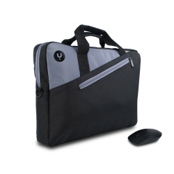 NGS Monray Master Kit Black maletines para portátil 39,6 cm (15.6") Maletín Negro, Gris