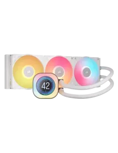 Corsair iCUE LINK TITAN 360 RX LCD Procesador Refrigerador de aire 12 cm Blanco 1 pieza(s)