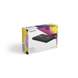 TooQ TQE-2524B caja para disco duro externo Caja de disco duro (HDD) Negro 2.5"