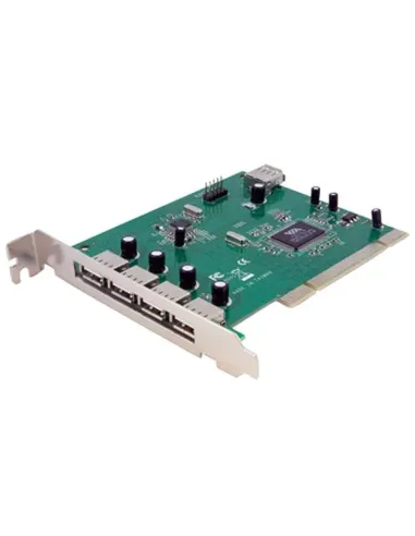 StarTech.com Adaptador Tarjeta PCI USB 2.0 de Alta Velocidad 7 Puertos - 4 Externos y 3 Internos