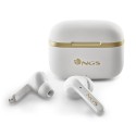 NGS ARTICA TROPHY Auriculares Inalámbrico Dentro de oído Llamadas Música USB Tipo C Bluetooth Oro, Blanco