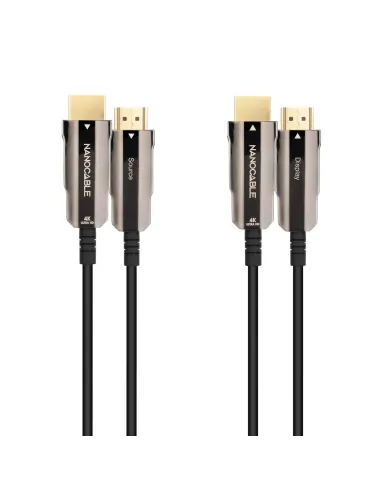 Nanocable Cable HDMI V2.0 AOC 4K@60Hz 18Gbps A M-A M, Negro, 10 m