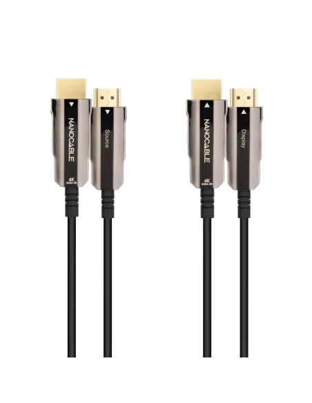 Nanocable Cable HDMI V2.0 AOC 4K@60Hz 18Gbps A M-A M, Negro, 10 m Nanocable Cable HDMI V2.0 AOC 4K@60Hz 18Gbps A M-A M, Negro, 10 m
