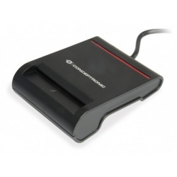 Conceptronic SCR01B lector de tarjeta inteligente USB USB 2.0 Negro