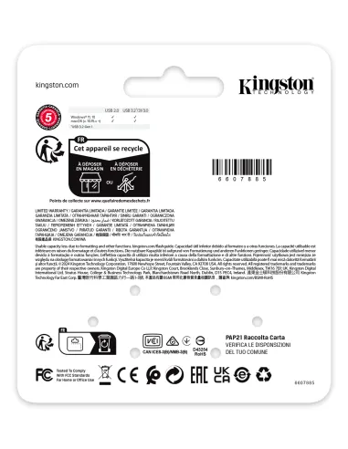 Kingston Technology DataTraveler SE9 G3 unidad flash USB 64 GB USB tipo A 3.2 Gen 1 (3.1 Gen 1) Negro
