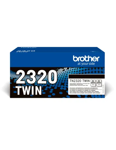 Brother TN-2320TWIN cartucho de tóner 1 pieza(s) Original Negro