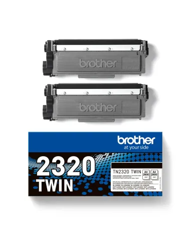 Brother TN-2320TWIN cartucho de tóner 1 pieza(s) Original Negro