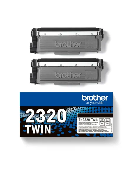 Brother TN-2320TWIN cartucho de tóner 1 pieza(s) Original Negro