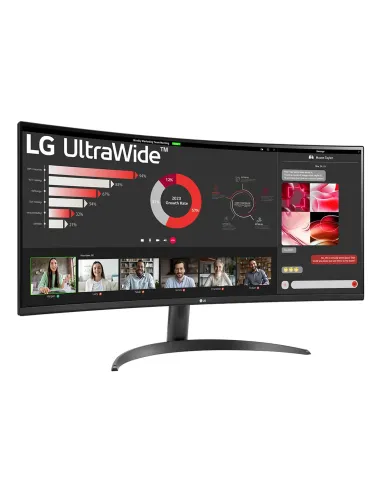 LG 34WR50QK-B pantalla para PC 86,4 cm (34") 3440 x 1440 Pixeles Wide Quad HD Negro