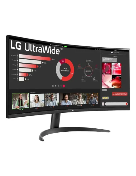 LG 34WR50QK-B pantalla para PC 86,4 cm (34") 3440 x 1440 Pixeles Wide Quad HD Negro