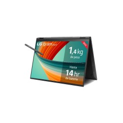 LG 16T90R-G.AA75B ordenador portatil i7-1360P Híbrido (2-en-1) 40,6 cm (16") Pantalla táctil WQXGA Intel® Core™ i7 16 GB
