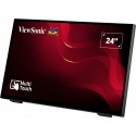 Viewsonic TD2465 pantalla de señalización Panel plano interactivo 61 cm (24") LED 250 cd   m² Full HD Negro Pantalla táctil