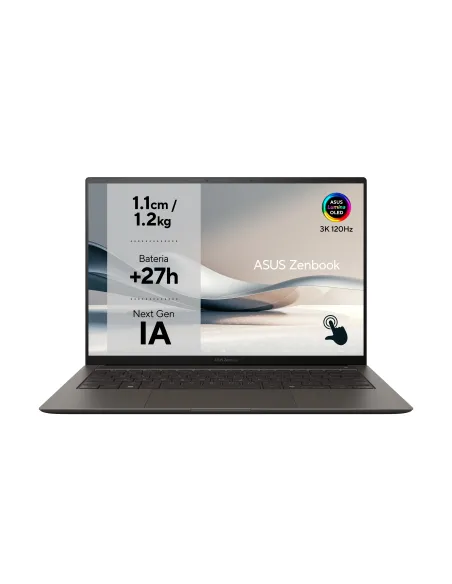 ASUS Zenbook S 14 OLED UX5406SA-PZ334W - Ordenador Portátil 14" 3K 120Hz (Intel Core Ultra 7 258V, 32GB RAM, 1TB SSD, Arc