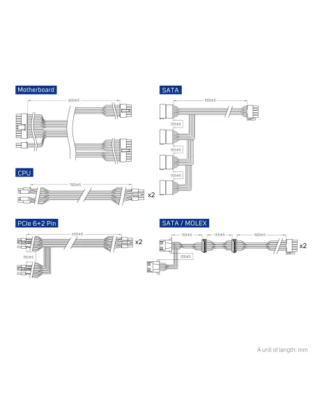 FSP VITA GM 1000W unidad de fuente de alimentación 20+4 pin ATX ATX Negro
