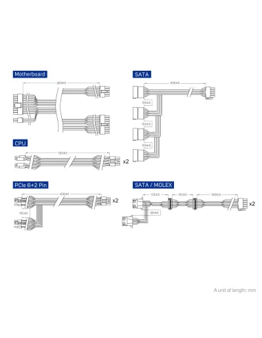 FSP VITA GM 850W unidad de fuente de alimentación 20+4 pin ATX ATX Negro