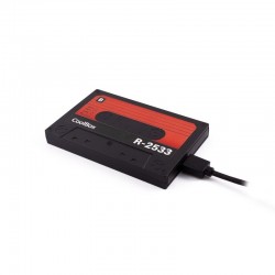 CoolBox SlimChase R-2533 Carcasa de disco duro/SSD Negro, Rojo 2.5"