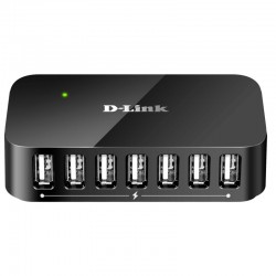 D-Link DUB-H7 USB 2.0 Type-B 480 Mbit/s Negro