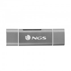 NGS ALLYREADER lector de tarjeta USB/Micro-USB Gris, Blanco