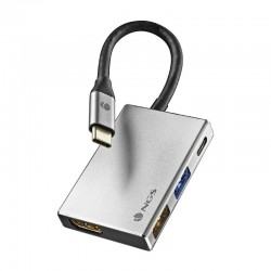 NGS WONDER DOCK 4 USB 2.0 Type-C 5120 Mbit/s Plata