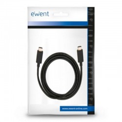 Ewent EC1046 cable USB 1 m USB 3.2 Gen 2 (3.1 Gen 2) USB C Color Negro