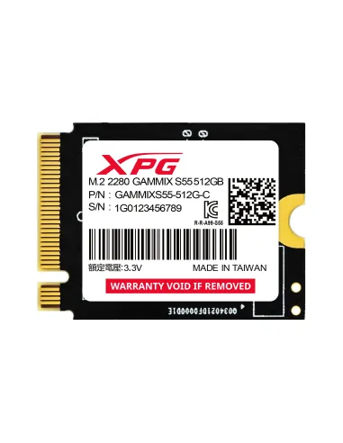 ADATA SGAMMIXS55-512G-C unidad de estado sólido 512 GB M.2 PCI Express 4.0 NVMe 3D NAND