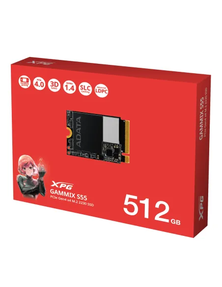 ADATA SGAMMIXS55-512G-C unidad de estado sólido 512 GB M.2 PCI Express 4.0 NVMe 3D NAND