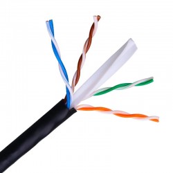 Nanocable 10.20.0504-EXT-BK cable de red Negro 305 m Cat6 U/UTP (UTP)
