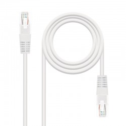 Nanocable CABLE RED LATIGUILLO RJ45 CAT.6 UTP AWG24, BLANCO, 1.0 M