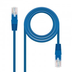 Nanocable Cable Red Latiguillo RJ45 CAT.6 UTP AWG24, Azul, 25 cm