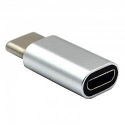 Ewent EW9645 cambiador de género para cable USB C Micro USB B Plata