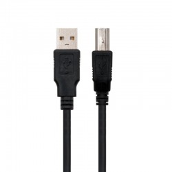 Ewent EW-UAB-030 cable USB 3 m USB 2.0 USB A USB B Negro