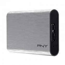 PNY SSD Externo Elite 480GB USB-C 3.1 Plata