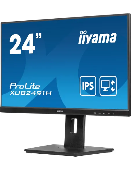 iiyama ProLite XUB2491H-B1 pantalla para PC 60,5 cm (23.8") 1920 x 1080 Pixeles Full HD LED Negro