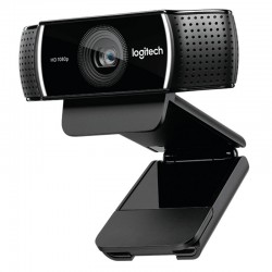 Logitech C922 PRO HD STREAM WEBCAM cámara web 1920 x 1080 Pixeles USB Negro