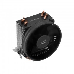 Mars Gaming MCPUBK Disipador CPU 4 Heatpipes HCT TDP 160W Ventilador Ultra-silencioso PWM 11cm Negro