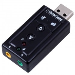Ewent EW3762 cambiador de género para cable USB audio-in/audio-out Negro