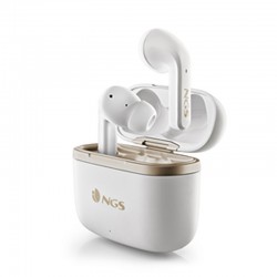 NGS ARTICA TROPHY Auriculares Inalámbrico Dentro de oído Calls/Music USB Tipo C Bluetooth Oro, Blanco
