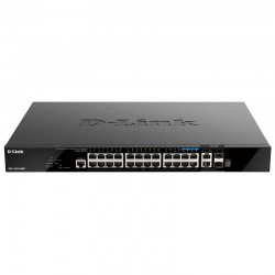 D-Link DGS-1520-28MP switch Gestionado L3 Gigabit Ethernet (10/100/1000) Energía sobre Ethernet (PoE) 1U Negro