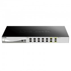 D-Link DXS-1210-12SC/E switch Gestionado L2 10G Ethernet (100/1000/10000) 1U Negro, Plata