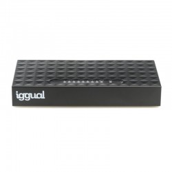 iggual GES8000 No administrado Gigabit Ethernet (10/100/1000) Negro