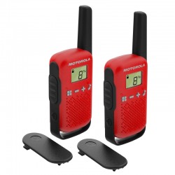 Motorola TALKABOUT T42 two-way radios 16 canales Negro, Rojo