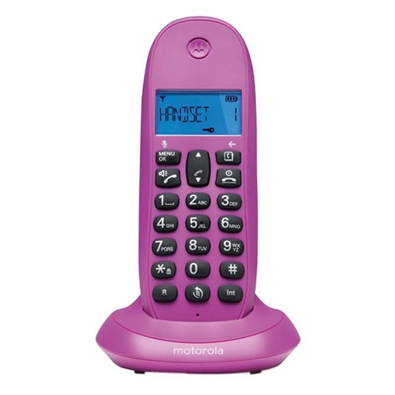 Motorola C1001LB+ Teléfono DECT Identificador de llamadas Púrpura