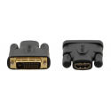 Kramer Electronics 99-9497001 cambiador de género para cable DVI–D HDMI Negro, Oro