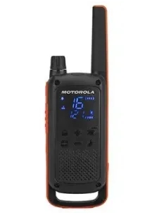 Motorola T82 Twin Pack & Chgr two-way radios 16 canales Negro, Naranja