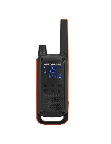 Motorola T82 Twin Pack & Chgr two-way radios 16 canales Negro, Naranja