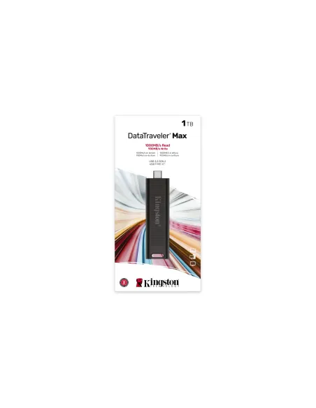 Kingston Technology DataTraveler Max unidad flash USB 1 TB USB Tipo C 3.2 Gen 2 (3.1 Gen 2) Negro