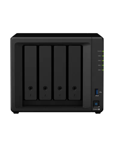 Servidor nas synology disk station ds920+ 4gb 4 bahias  raid  ethernet gigabit