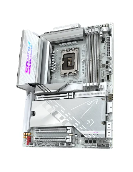 GIGABYTE Placa base Z890 AORUS PRO ICE - Compatible con CPUs Intel Core Ultra (Serie 2), VRM de 16+1+2 fases, hasta 9500MHz