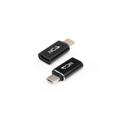 Nanocable Adaptador Micro USB a USB-C, Micro B M- USB-C H, Negro